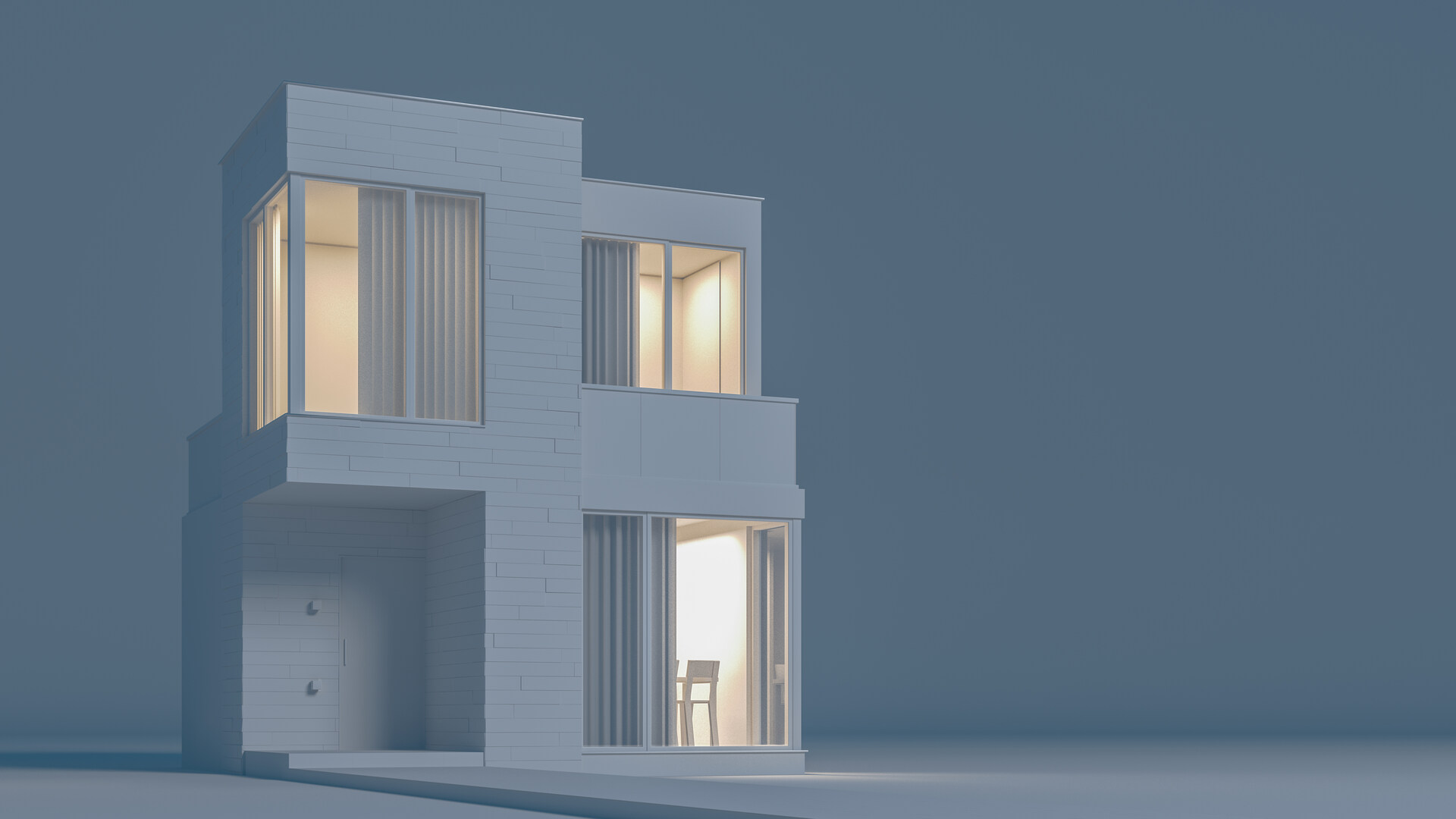 3d model of house lights on (2)