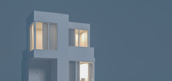 3d model of house lights on (1)