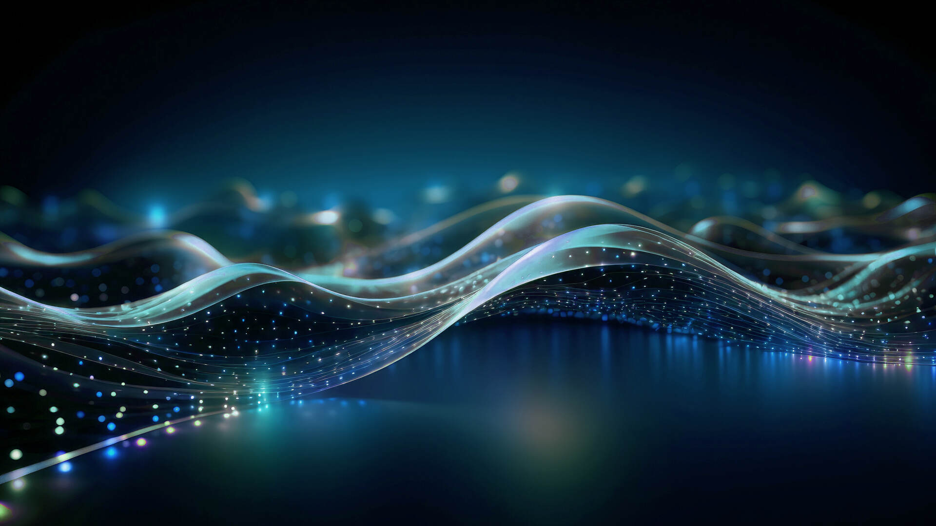 Futuristic data transfer abstract